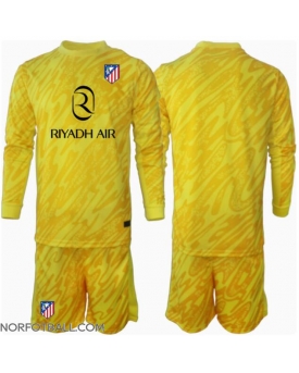 Billige Fotballdrakt Atletico Madrid Keeper Replika Tredjedraktsett Barn 2024-25 Langermet (med bukser)